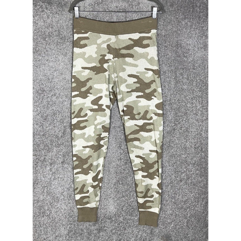 OVLA Camouflage Knit Pull On Jogger‎ Lounge Pants Womens Size Small Green